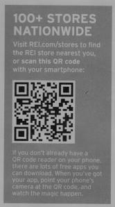 QR Code leading to REI's Store Locator