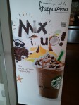 Display Board with QR Code for Starbucks Mix It Up Frappaccino